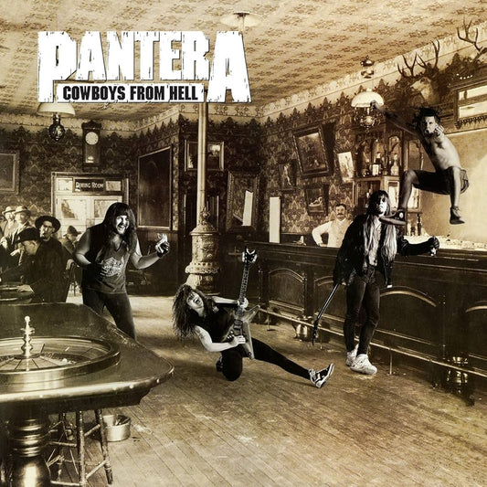 Pantera - Cowboys From Hell LP record (white/brown marbled vinyl)