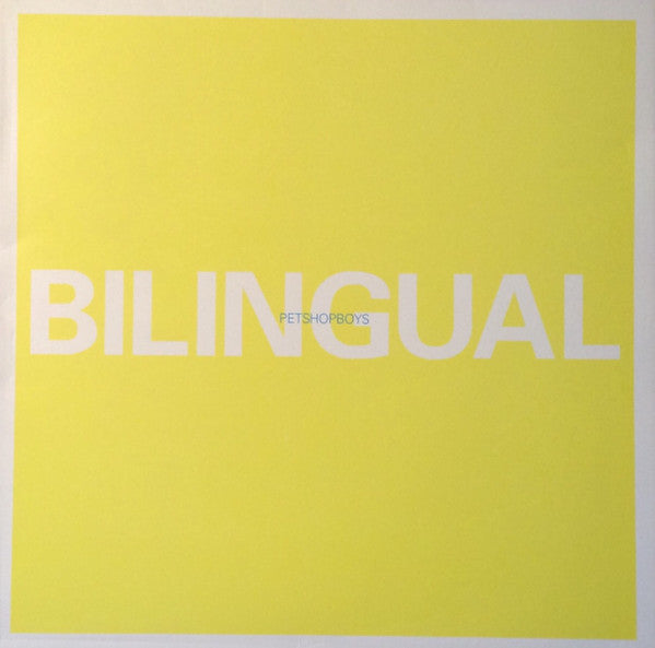Pet Shop Boys - Bilingual LP vinyl record