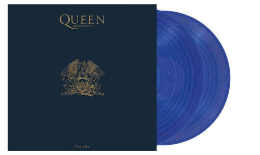 Queen - Greatest Hits II LP record (blue vinyl)
