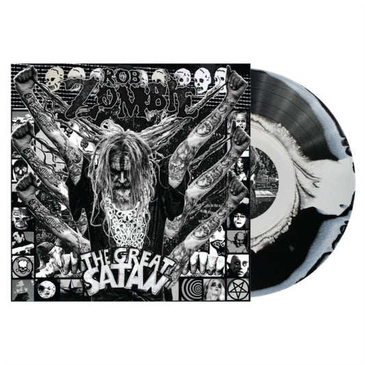Rob Zombie - The Great Satan LP indie exclusive black & white swirl vinyl record