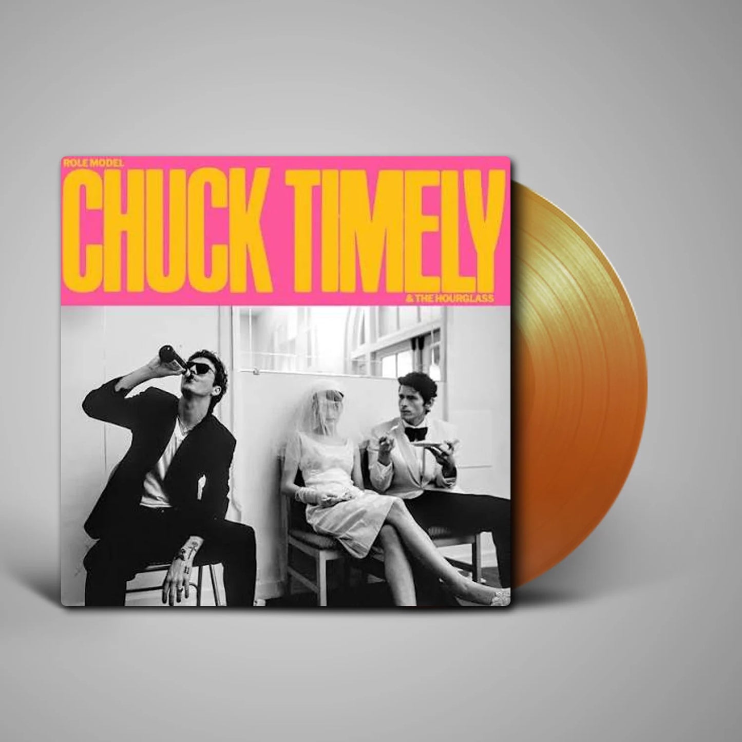 Role Model - Chuck Timely and the Hourglass LP record (tangerine vinyl)