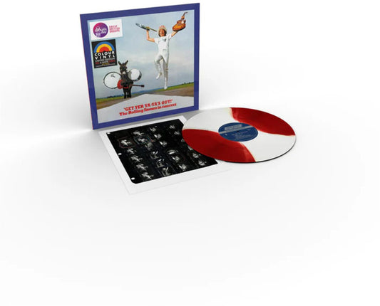 The Rolling Stones - Get Yer Ya-Ya's Out! LP record (red/white striped vinyl)