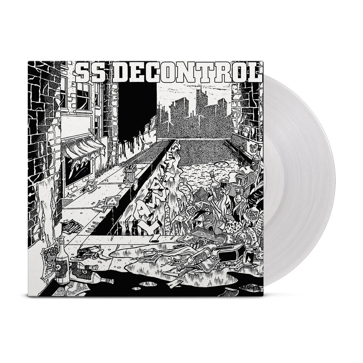 SSD (SS Decontrol) - Get It Away LP record (cloudy clear vinyl w/ bonus flexi)