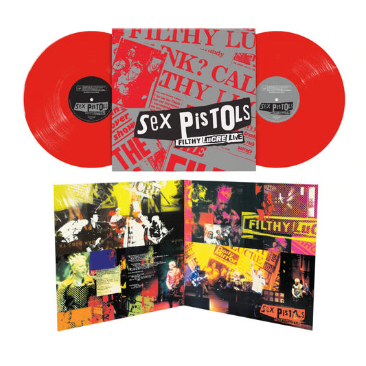 PREORDER (11/20/26): Sex Pistols - Filthy Lucre 2xLP red vinyl record (30th Anniversary Edition)