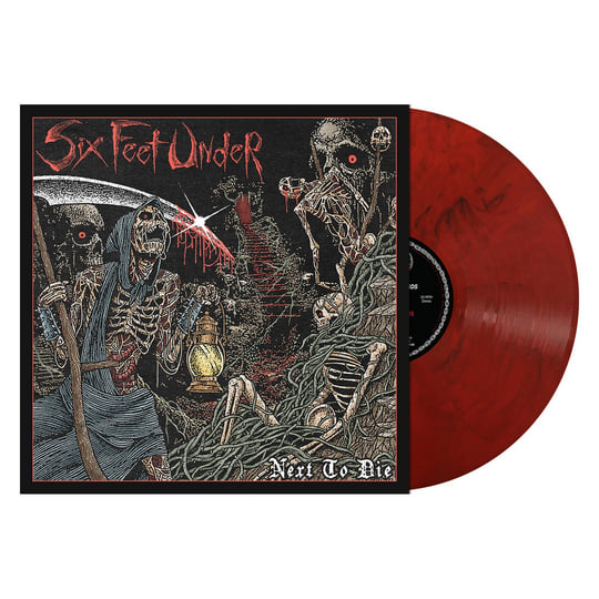 Six Feet Under - Next To Die LP record (red vinyl w/ black smoke)