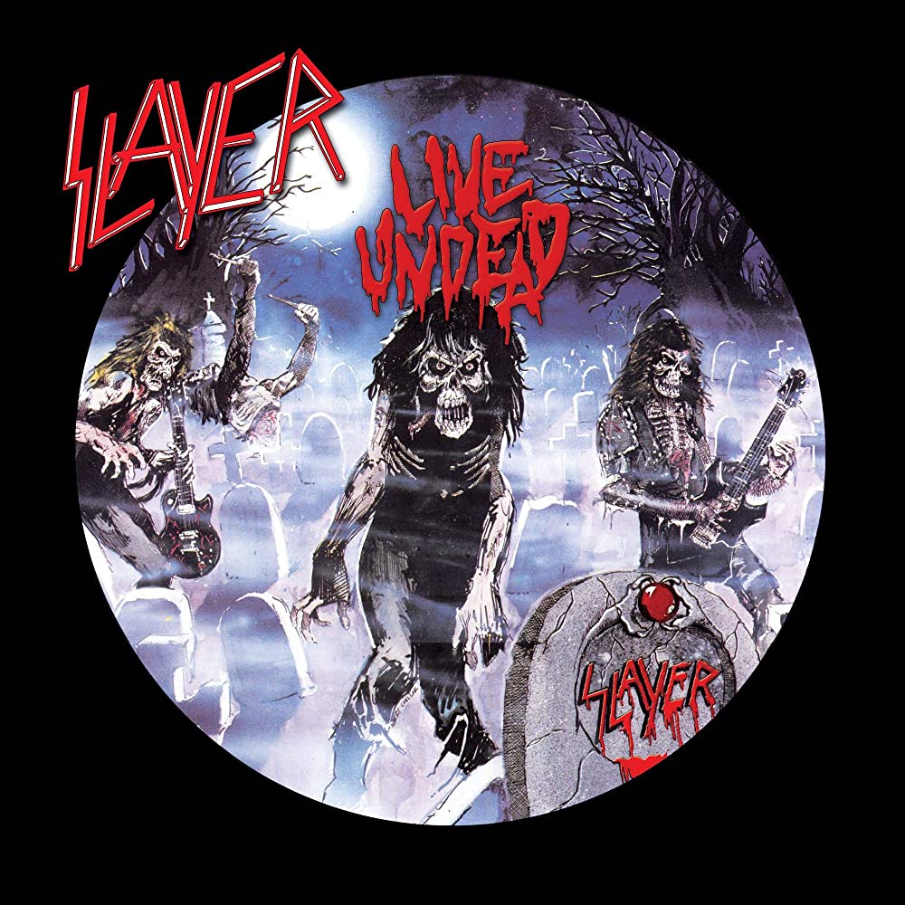 Slayer - Live Undead LP record (blue/black split vinyl)