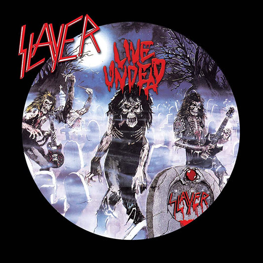 Slayer - Live Undead LP record (blue/black split vinyl)