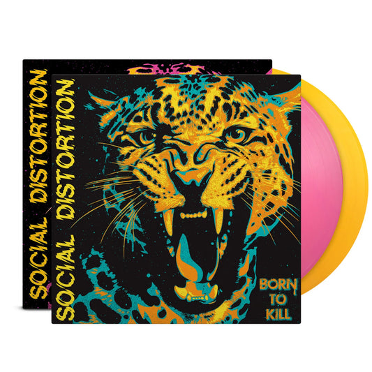 Social Distortion - Born To Kill LP record (pink / yellow colored vinyl)