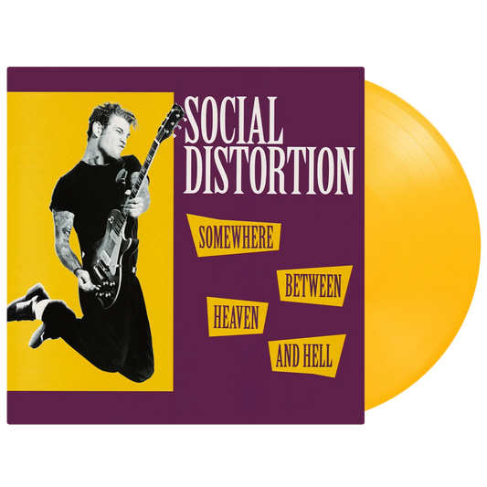 Social Distortion - Somewhere Between Heaven And Hell LP record (yellow vinyl)
