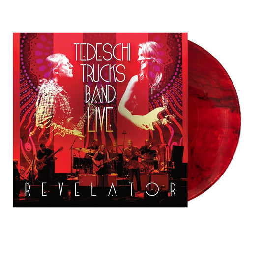 PREORDER (04/03/26): Tedeschi Trucks Band - Live Revelator LP fire orange w/ black swirl colored vinyl record