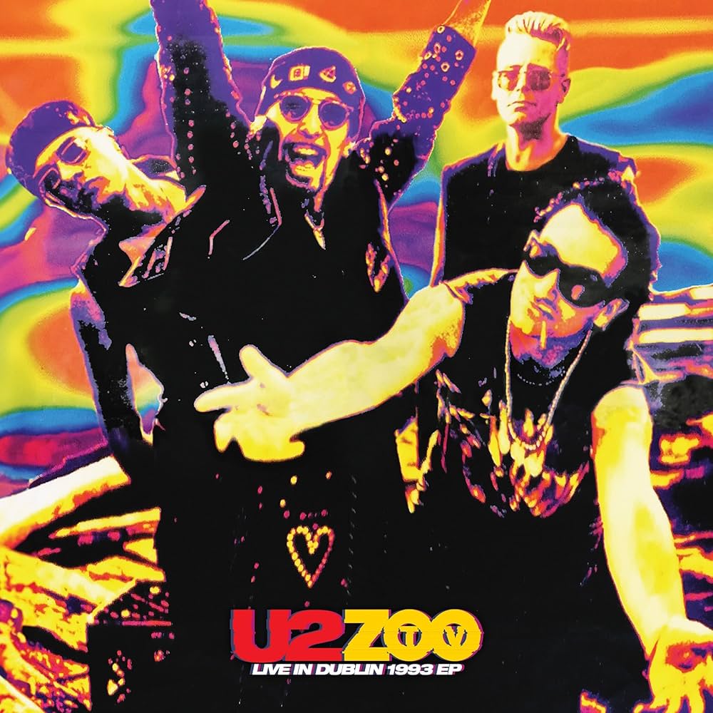 U2 - Zoo TV: Live in Dublin EP record (neon yellow transparent vinyl)