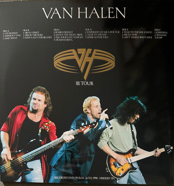 Van Halen - III Tour 3xLP vinyl record