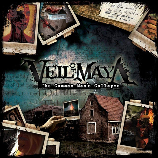 Veil of Maya - The Common Man's Collapse LP record (royal blue/gold vinyl w/ black/white splatter)