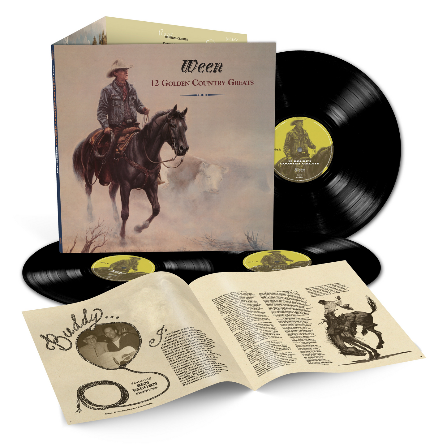 PREORDER (07/31/26): Ween - 12 Golden Country Hits vinyl record (30th anniversary 3xLP edition)