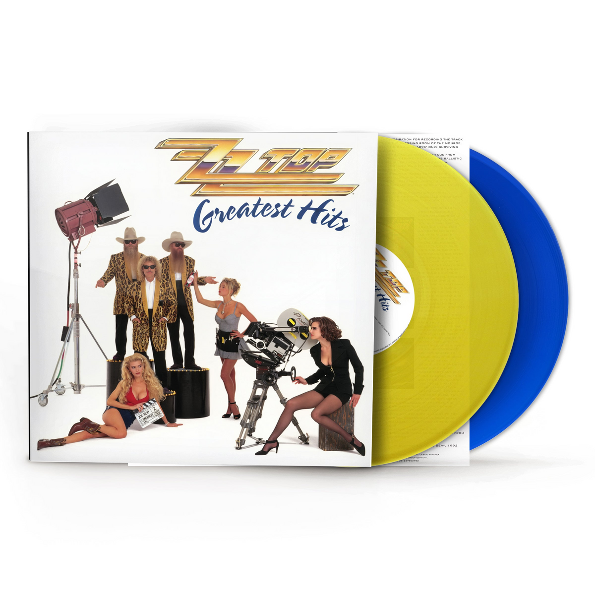 PREORDER (10/30/26): ZZ Top - Greatest Hits LP record (Rocktober 2026 reissue on yellow & blue vinyl)