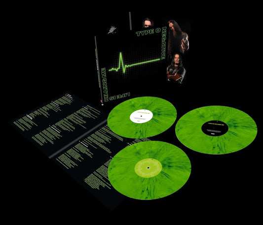 Type O Negative - Life is Killing me 3xLP green & black mixed colored vinyl record