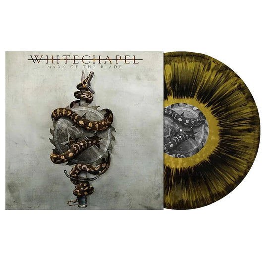 PREORDER (10/09/26): Whitechapel - Mark of the Blade gold metallic black dust colored vinyl record